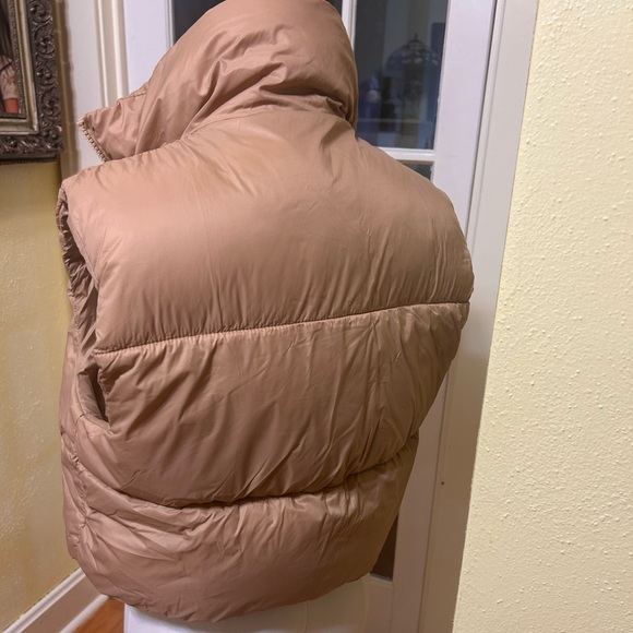 Tan Puffer Vest - Picture 3 of 3